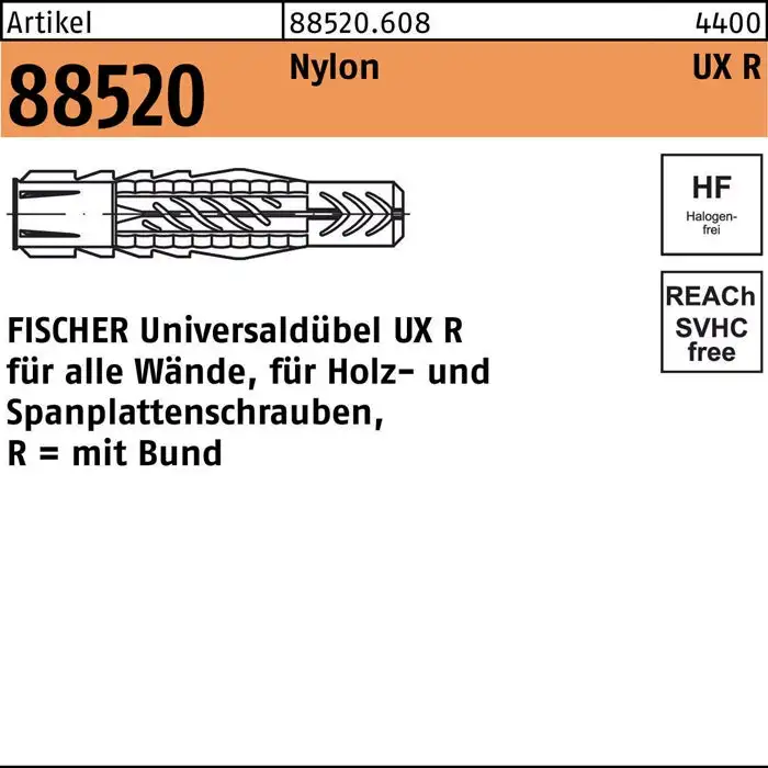 FISCHER Universaldübel UX D10xL60mm ( 8000258601 )