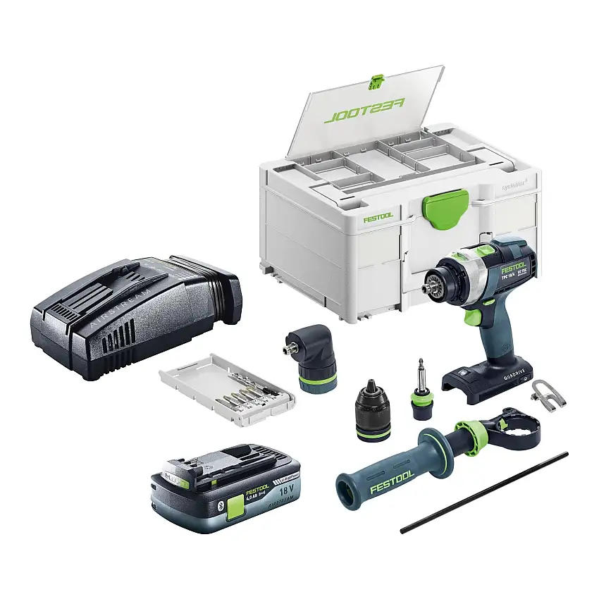 Festool TPC 18/4 I-Basic-Set Akku Schlagbohrschrauber 18 V 75 Nm Brushless + 1x Akku 4,0 Ah + Schnellladegerät + Systainer