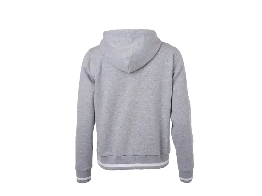 Der L-BOXX Hoodie in Grau-Weiß (Herren / Größe M) - Sportlich und Bequem