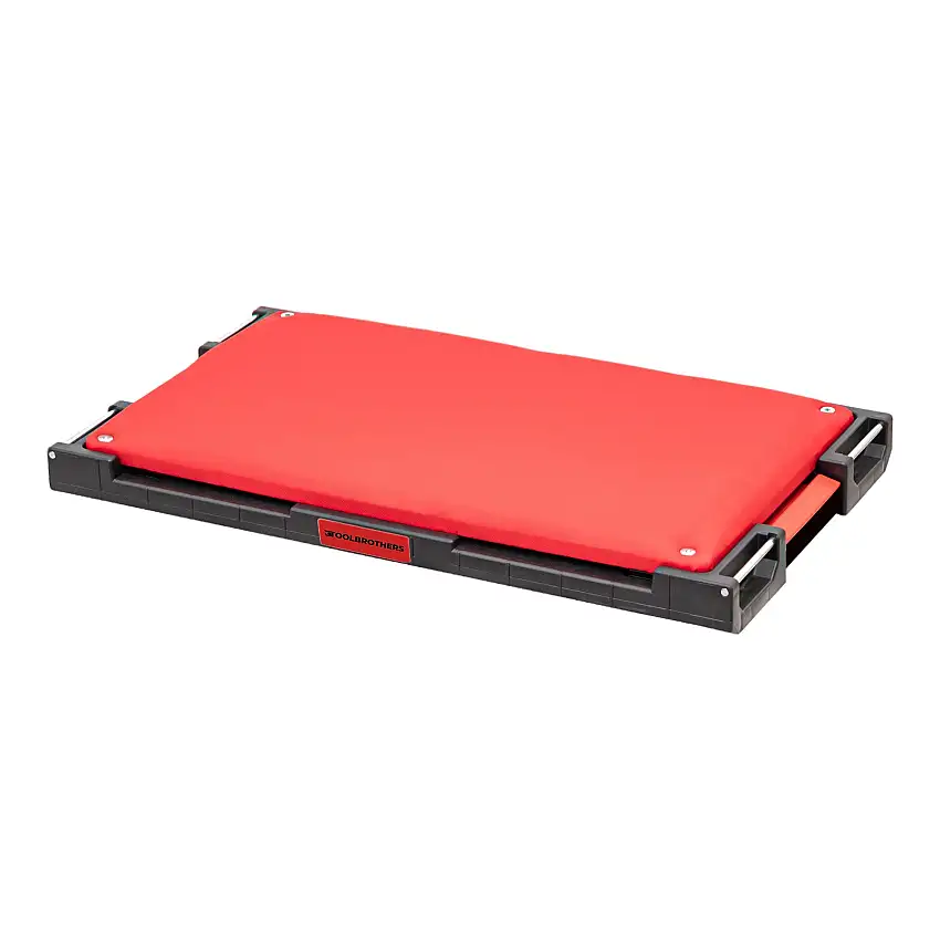 Toolbrothers RHINO XXL Multi Adapter Platte + abnehmbares Sitzpolster in Rot für Deine mobile Werkstatt