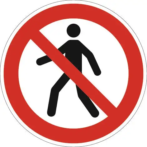 Verbotszeichen ( 9000477556 ) ASR A1.3/DIN EN ISO 7010 Folie
