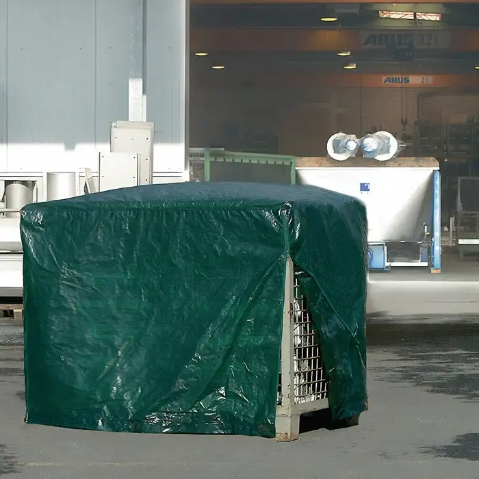 Gitterboxabdeckhaube ( 4000819078 ) Breite 850 x Länge 1250 mm mit Reißverschluss