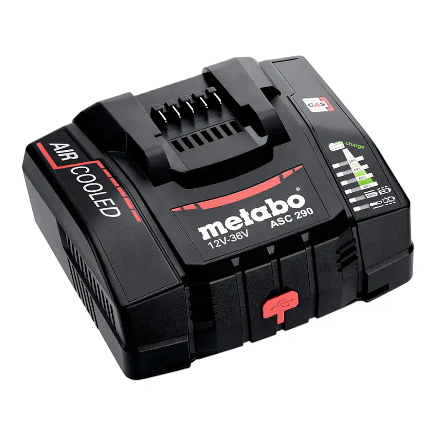 Metabo ASC 290 Schnellladegerät 12 - 36 V AIR COOLED ( 627370000 ) für Li-Ion Akkus