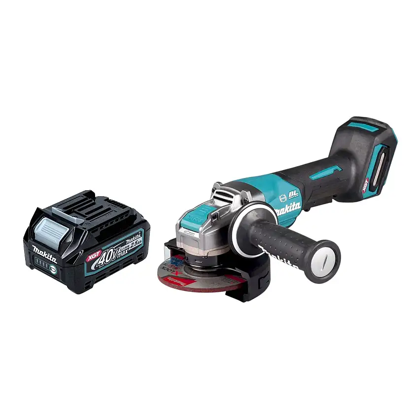 Makita GA 047 GD1 Akku Winkelschleifer 40 V max. 125 mm X-LOCK Brushless + 1x Akku 2,5 Ah - ohne Ladegerät