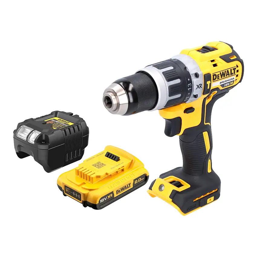 DeWalt DCD 796 D1 Akku Schlagbohrschrauber 18 V 70 Nm Brushless + 1x Akku 2,0 Ah + Ladegerät