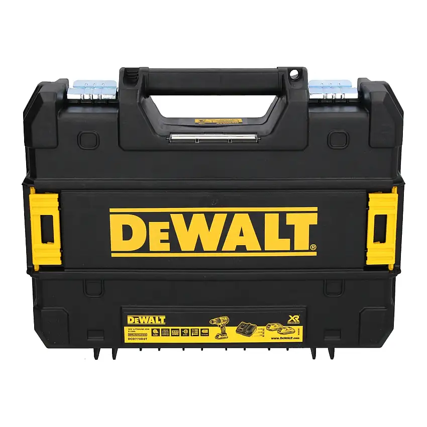 DeWalt DCD 778 D1T Akku Schlagbohrschrauber 18V 65Nm + 1x Akku 2,0 Ah + Ladegerät + TSTAK