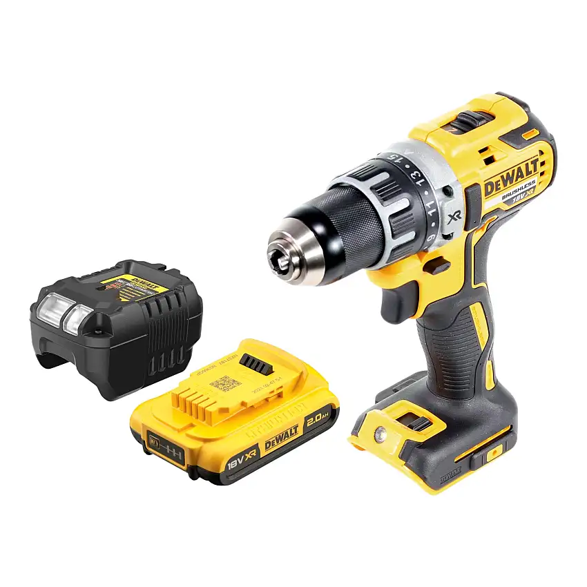 DeWalt DCD 791 D1 Akku Bohrschrauber 18 V 70 Nm Brushless + 1x Akku 2,0 Ah + Ladegerät