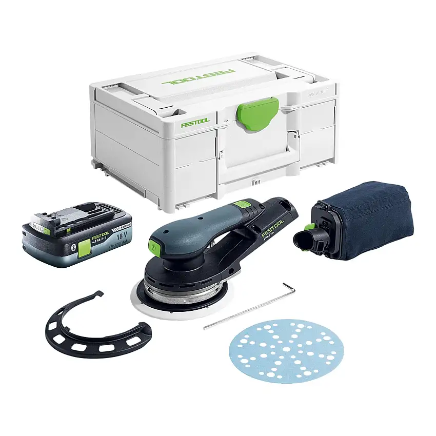 Festool ETSC 2 150-Basic Akku Exzenterschleifer 18 V 150 mm Brushless + 1x Akku 4,0 Ah + Systainer - ohne Ladegerät
