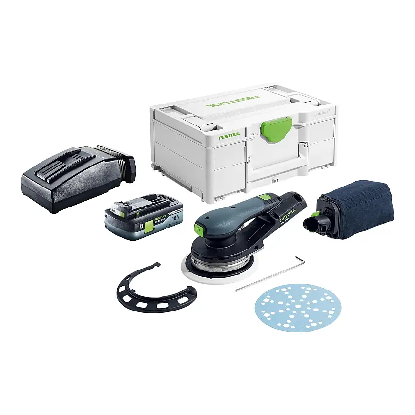 Festool ETSC 2 150-Basic Akku Exzenterschleifer 18 V 150 mm Brushless + 1x Akku 4,0 Ah + Ladegerät + Systainer