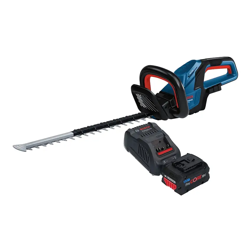Bosch GHE 18V-50 Professional Akku Heckenschere 18 V 50 cm Brushless + 1x ProCORE Akku 5,5 Ah + Ladegerät