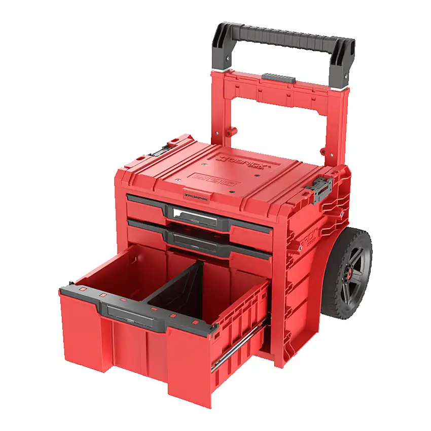 Toolbrothers RHINO L Drawer 3 Cart Plus ULTRA - Mobiler Schubladen Werkzeugkoffer 2x 4,5 l 12 l mit Doppelteleskopgriff