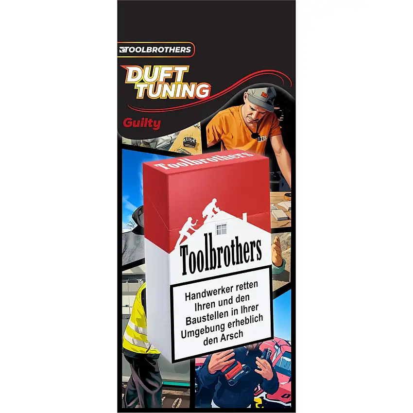 Toolbrothers Duftbaum - Kippen Design - Duft GUILTY - klassisch maskuline Duftnoten