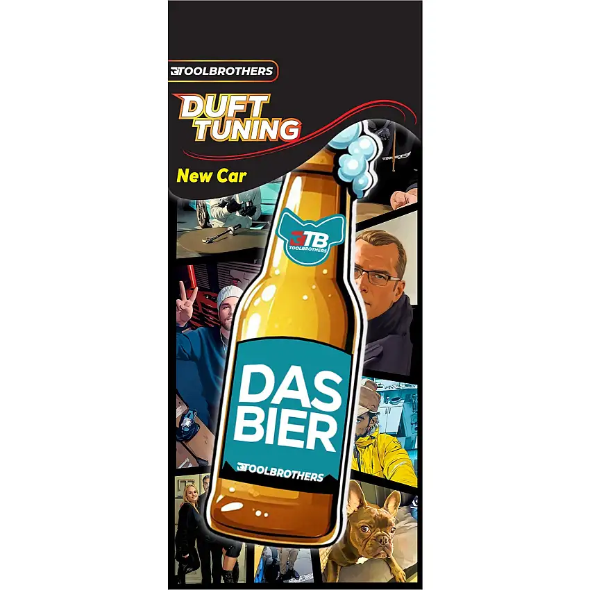Toolbrothers Duftbaum - DAS BIER Design - Duft NEW CAR - exotische und frische Duftnoten