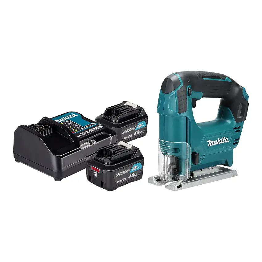 Makita JV 101 DSM Akku Stichsäge 12 V max. 65 mm + 2x Akku 4,0 Ah + Ladegerät
