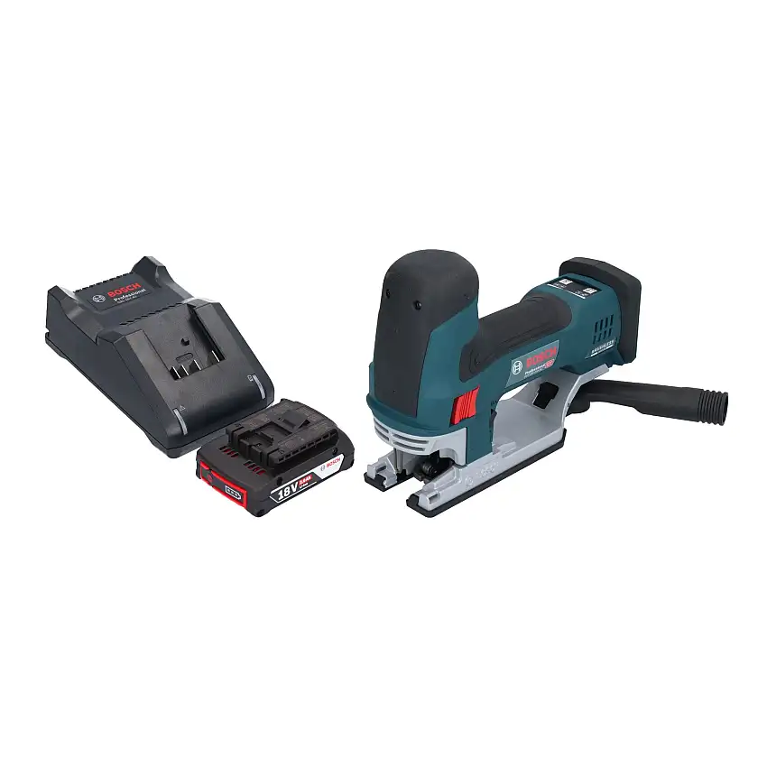 Bosch GST 18V-155 SC Professional Akku Stichsäge 18 V 155 mm Brushless + 1x Akku 2,0 Ah + Ladegerät