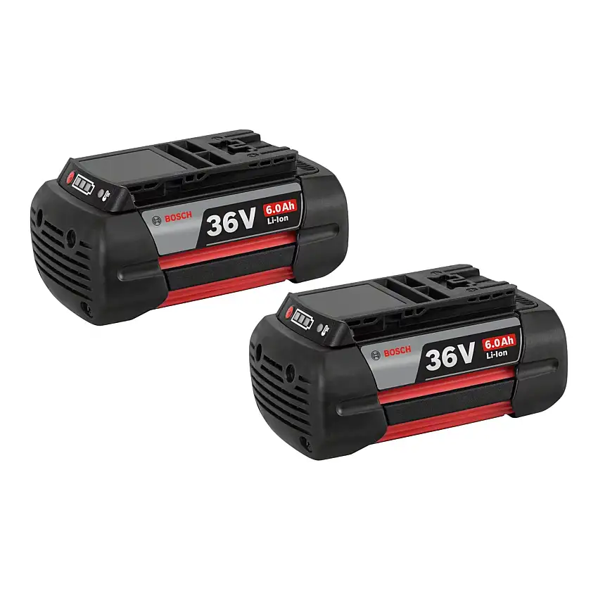 Bosch 2x GBA 36 V 6,0 Ah Professional Akku 6000 mAh Li-Ion ( 2x 1600A00L1M )