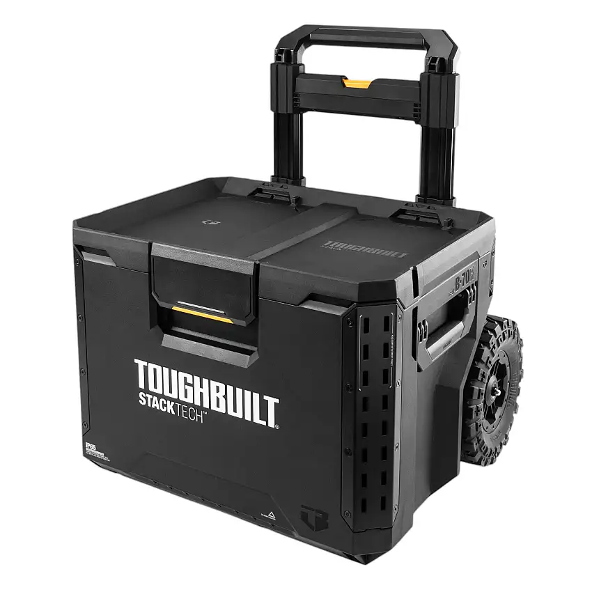 Toughbuilt StackTech TB-B1-B-70R Werkzeugkiste mit Rollen IP65 111 x 56 x 50 cm