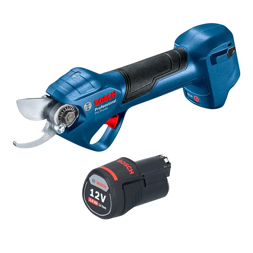 Bosch Pro Pruner Professional Akku Astschere 12 V + 1x Akku 3,0 Ah - ohne Ladegerät