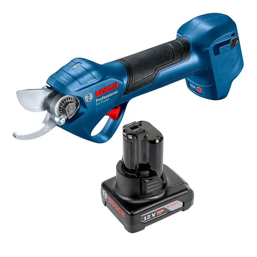 Bosch Pro Pruner Professional Akku Astschere 12 V + 1x Akku 4,0 Ah - ohne Ladegerät
