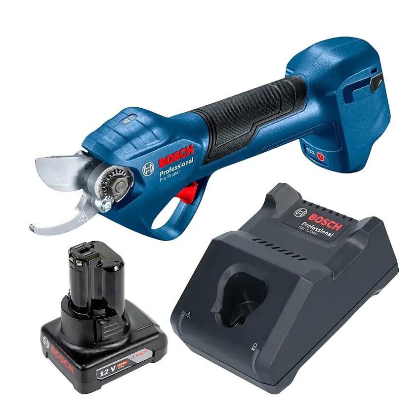 Bosch Pro Pruner Professional Akku Astschere 12 V + 1x Akku 4,0 Ah + Ladegerät