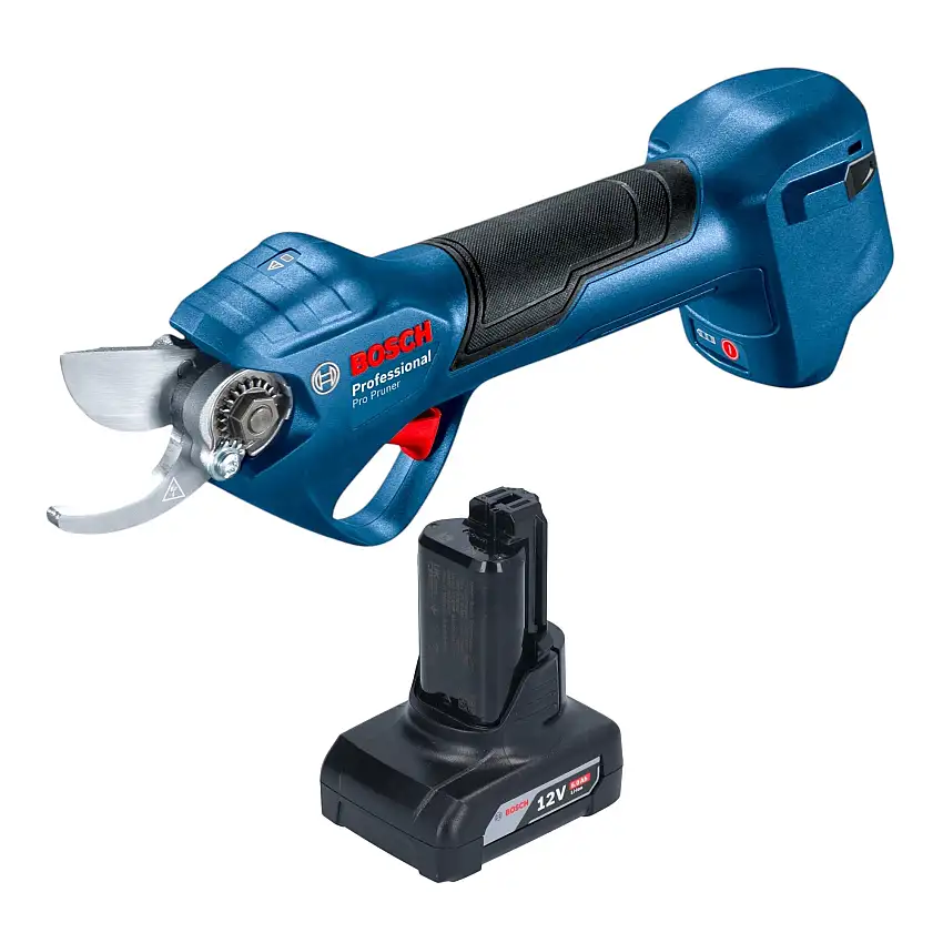 Bosch Pro Pruner Professional Akku Astschere 12 V + 1x Akku 6,0 Ah - ohne Ladegerät