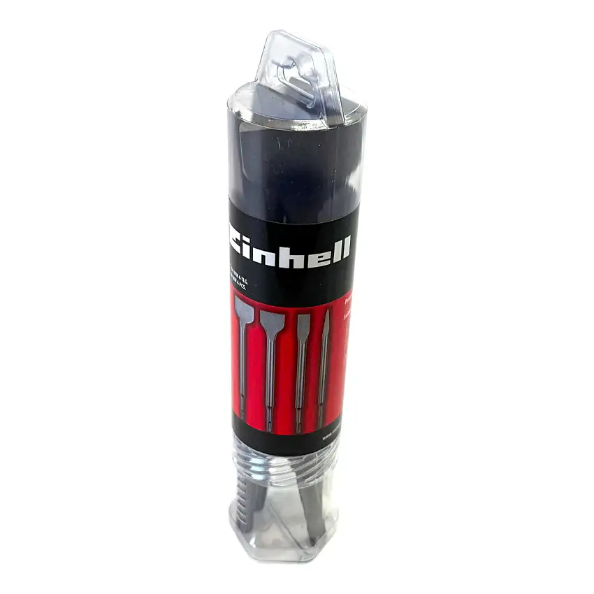 Einhell SDS Plus Meißel Set 250 mm 4 teilig ( 49247205 ) Spitzmeißel / Flachmeißel / Spatmeißel / Fliesenmeißel
