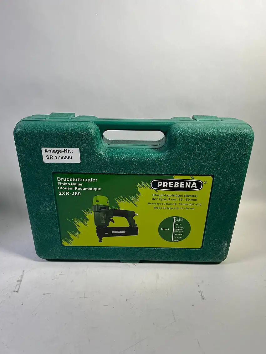 Prebena 2XR-J50 Druckluftnagler 4,0 - 7,0 Bar + Koffer - Reparaturgerät