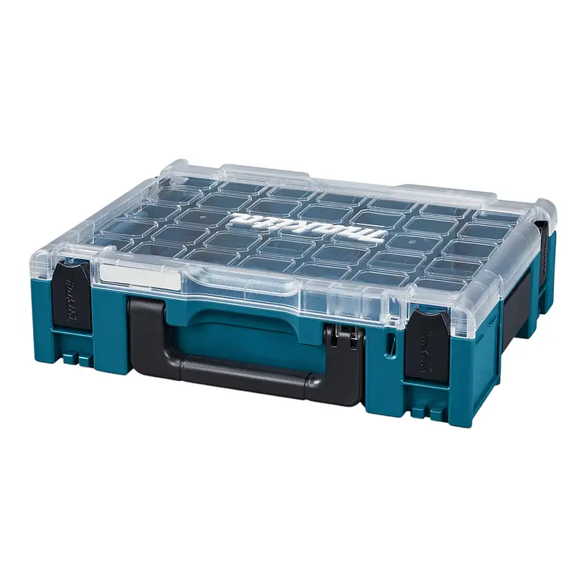 Makita MAKPAC 1 Organizer Kleinteilekoffer 395 x 295 x 110 mm ( 191X84-4 ) - ohne Boxeinsätze