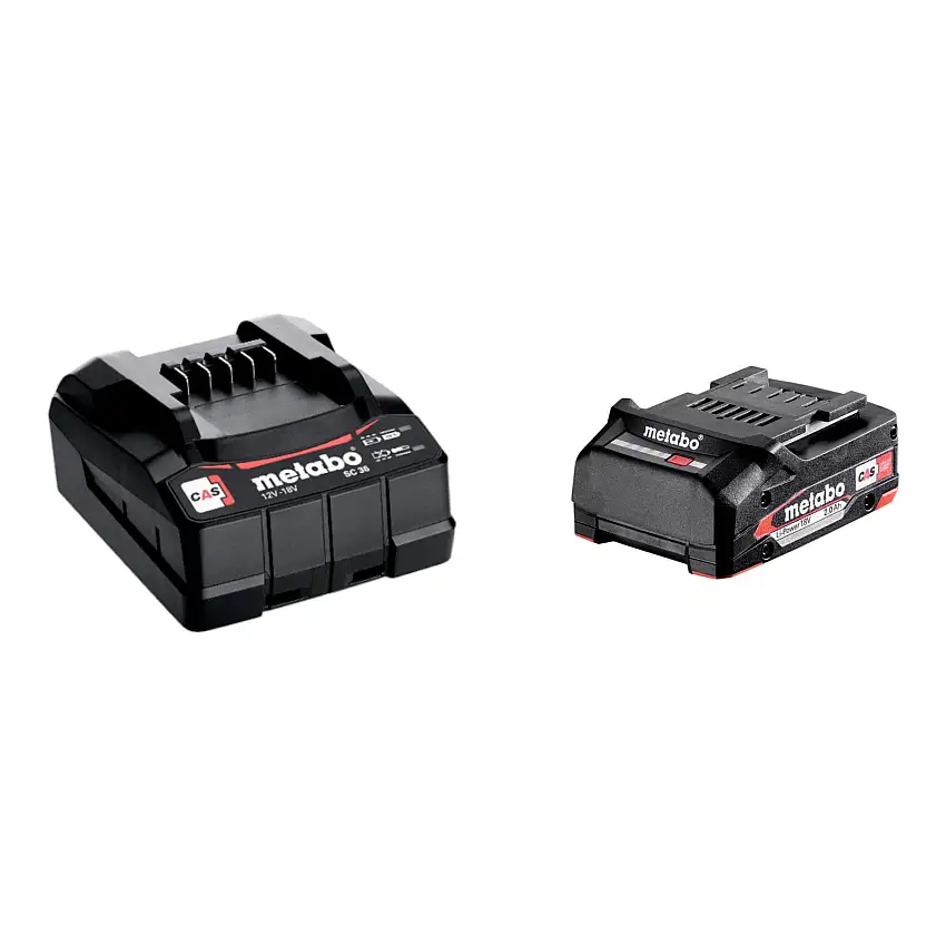 Metabo Basis Set 1x Li-Power Akkupack 18 V 2,0 Ah Akku ( 625596000 ) + SC 36 Ladegerät
