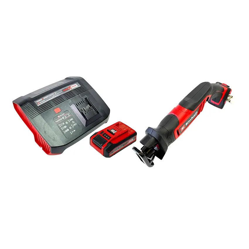 Einhell TE-AP 18/13 Li-Solo Akku Universalsäge 18 V 13 mm + 1x Power X-Change Plus Akku 4,0 Ah + Ladegerät