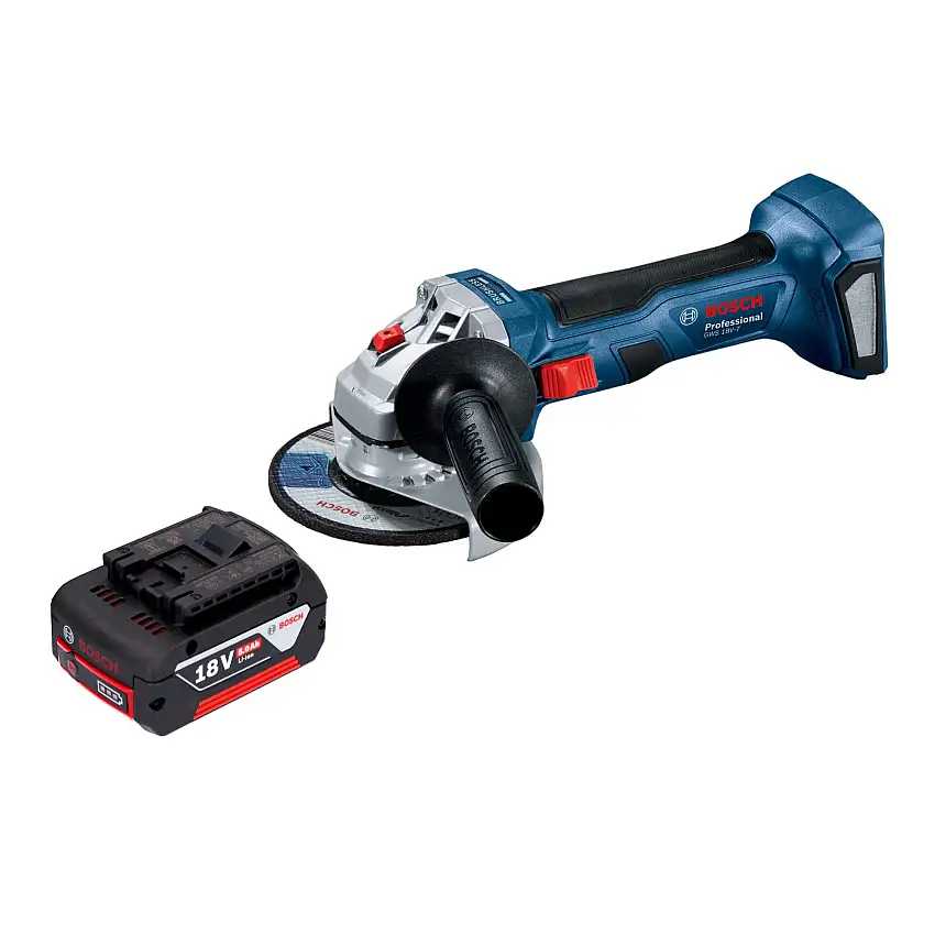 Bosch GWS 18V-7 Professional Akku Winkelschleifer 18 V 115 mm Brushless + 1x Akku 5,0 Ah - ohne Ladegerät