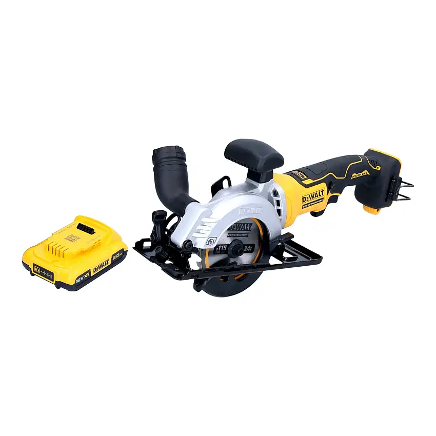 DeWalt DCS 571 N Akku Handkreissäge 18 V 115 mm Brushless + 1x Akku 2,0 Ah - ohne Ladegerät