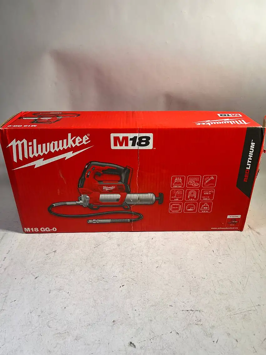 Gebraucht-Milwaukee M18 GG-0 18 V Li-Ion Akku Fettpresse Solo - Beschädigt