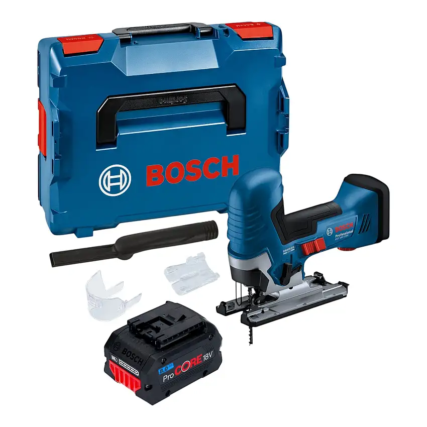 Bosch GST 18V-125 S Professional Akku Stichsäge 18 V 125 mm Brushless + 1x ProCORE Akku 8,0 Ah + L-Boxx - ohne Ladegerät