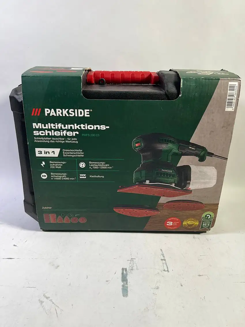 PARKSIDE PMFS 200 C3 Multifunktionsschleifer 3 in 1 Schleifer Schleifmaschine - Neuwertig