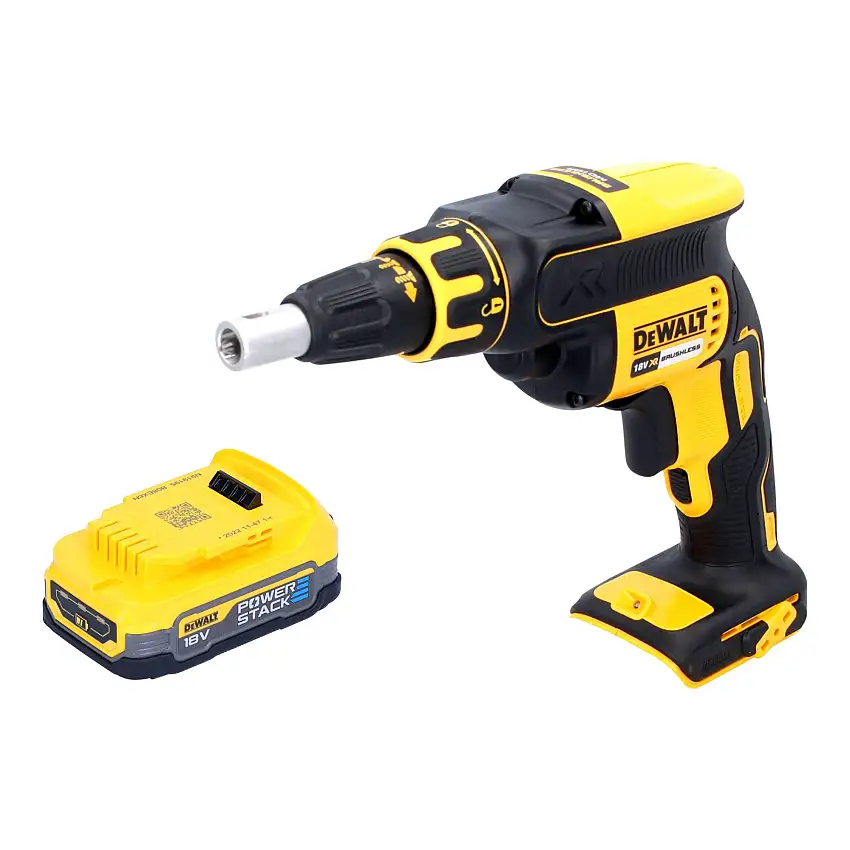 DeWalt DCF 620 N Akku Trockenbauschrauber 18 V 30 Nm Brushless + 1x Powerstack Akku 1,7 Ah - ohne Ladegerät
