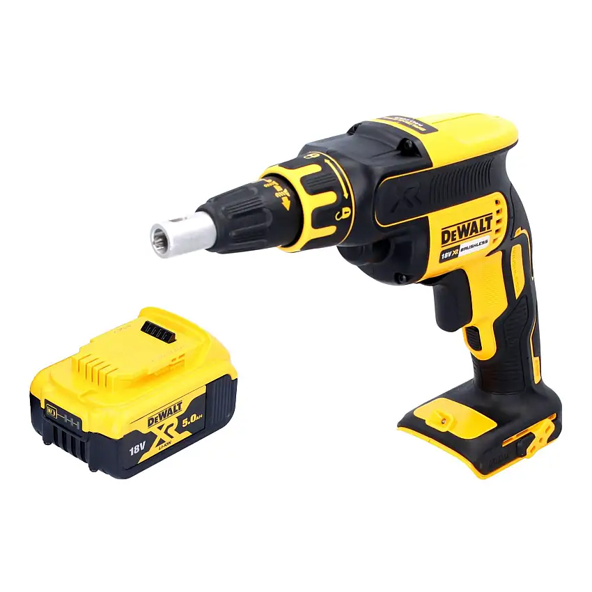 DeWalt DCF 620 N Akku Trockenbauschrauber 18 V 30 Nm Brushless + 1x Akku 5,0 Ah - ohne Ladegerät
