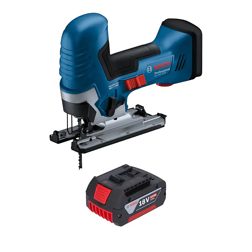 Bosch GST 18V-125 S Professional Akku Stichsäge 18 V 125 mm Brushless + 1x Akku 4,0 Ah - ohne Ladegerät