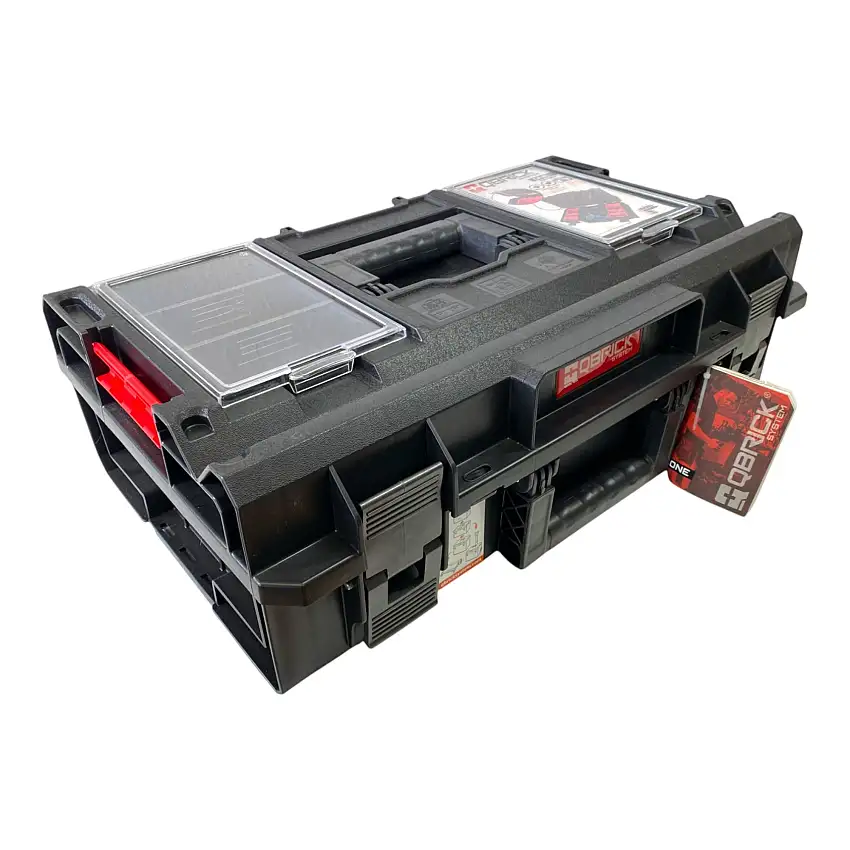 Qbrick System ONE 200 Profi Werkzeugkoffer modularer Organizer 585 x 385 x 190 mm 15,4 l stapelbar IP66 - alte Version