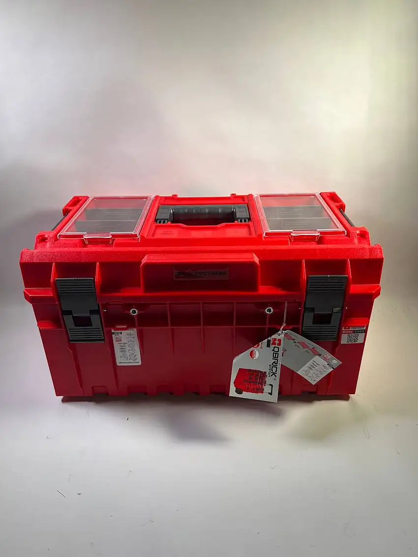 Qbrick System ONE 350 2.0 Profi RED ULTRA HD Custom Werkzeugkoffer modularer Organizer 585 x 385 x 320 mm 38 l stapelbar IP66 - Beschädigt