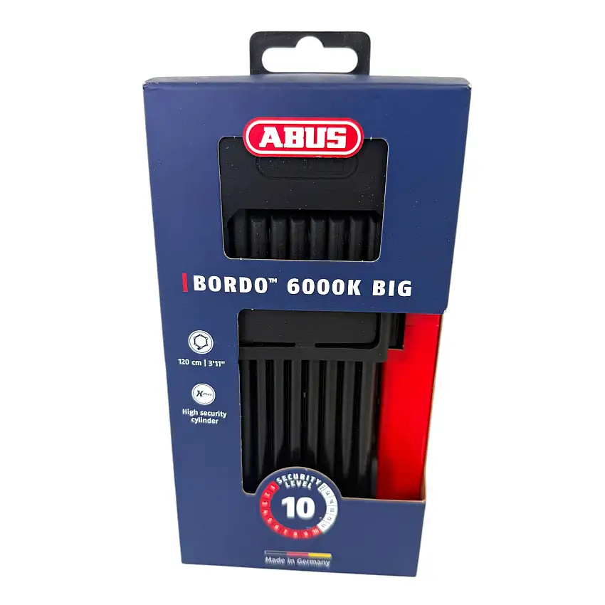 ABUS BORDO BIG 6000K/120 Faltschloss 120 cm Länge mit Halter