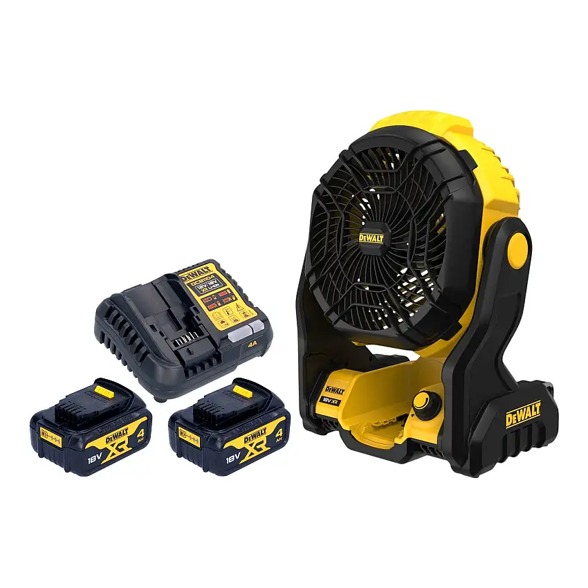 DeWalt DCE 512 M2 Akku Ventilator 18 V + 2x Akku 4,0 Ah + Ladegerät
