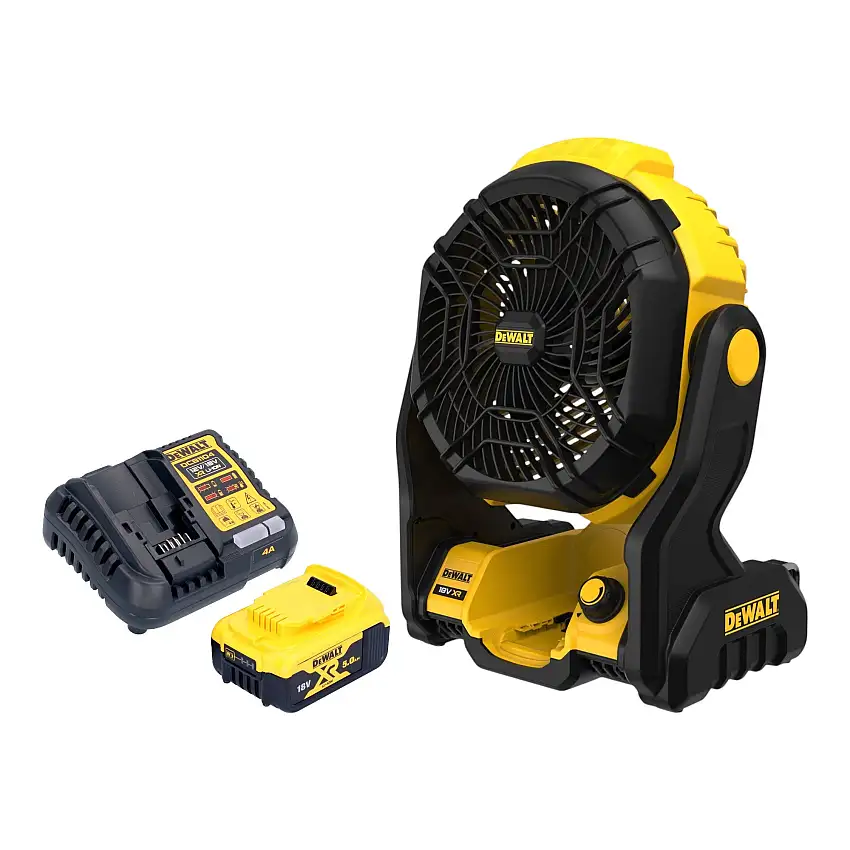 DeWalt DCE 512 P1 Akku Ventilator 18 V + 1x Akku 5,0 Ah + Ladegerät