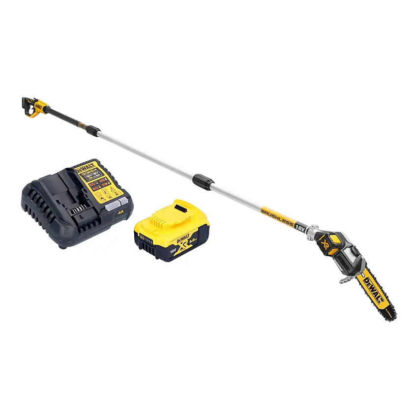 DeWalt DCMPS 567 P1 Akku Hochentaster 18 V Brushless + 1x Akku 5,0 Ah + Ladegerät