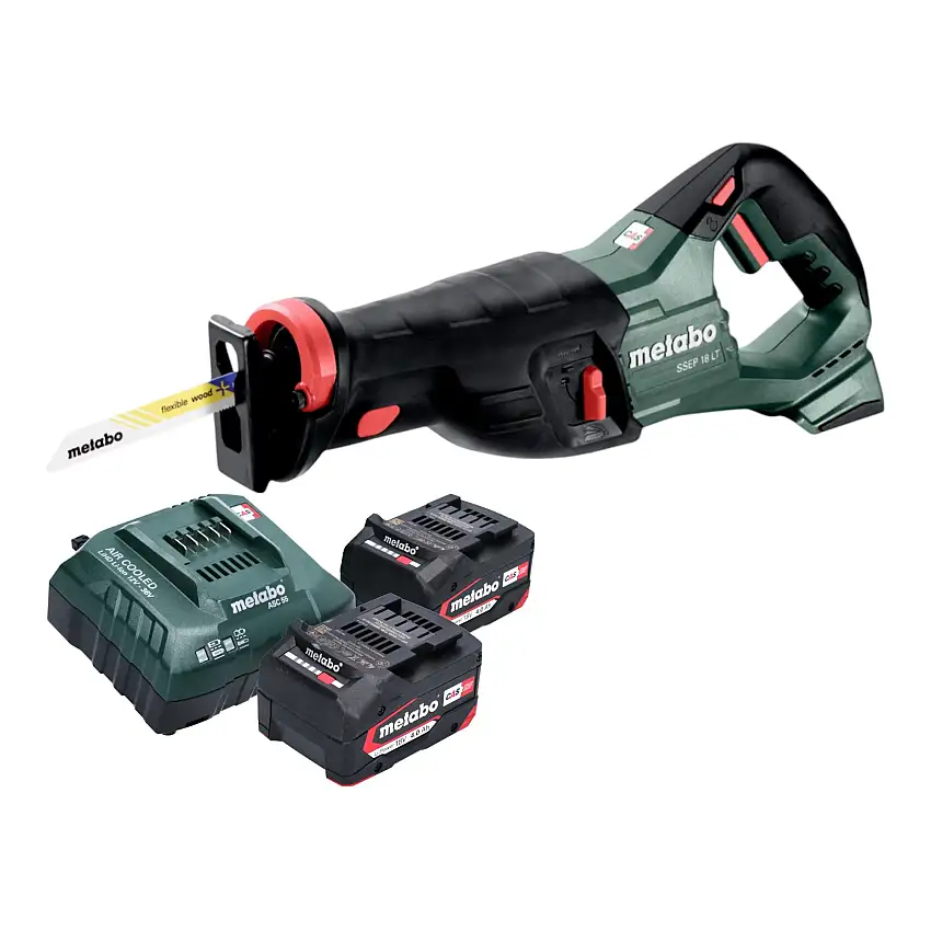 Metabo SSEP 18 LT Akku Säbelsäge 18 V 32 mm + 2x Akku 4,0 Ah + Ladegerät