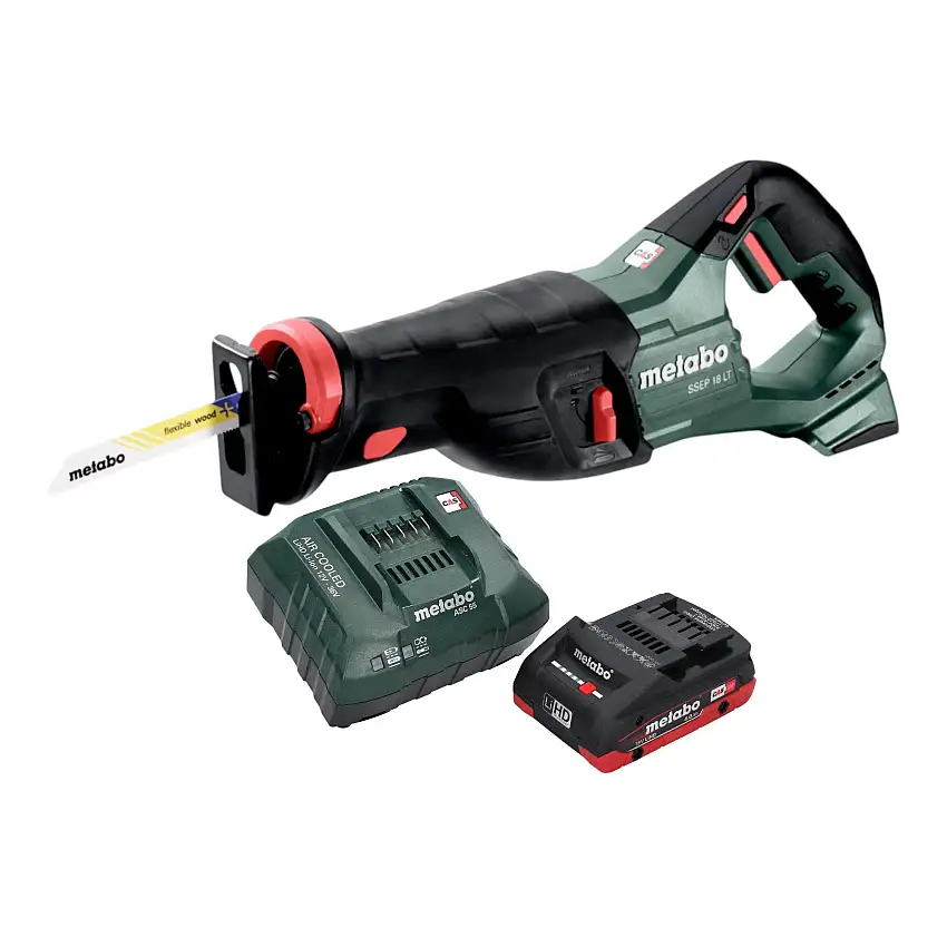 Metabo SSEP 18 LT Akku Säbelsäge 18 V 32 mm + 1x LiHD Akku 4,0 Ah + Ladegerät