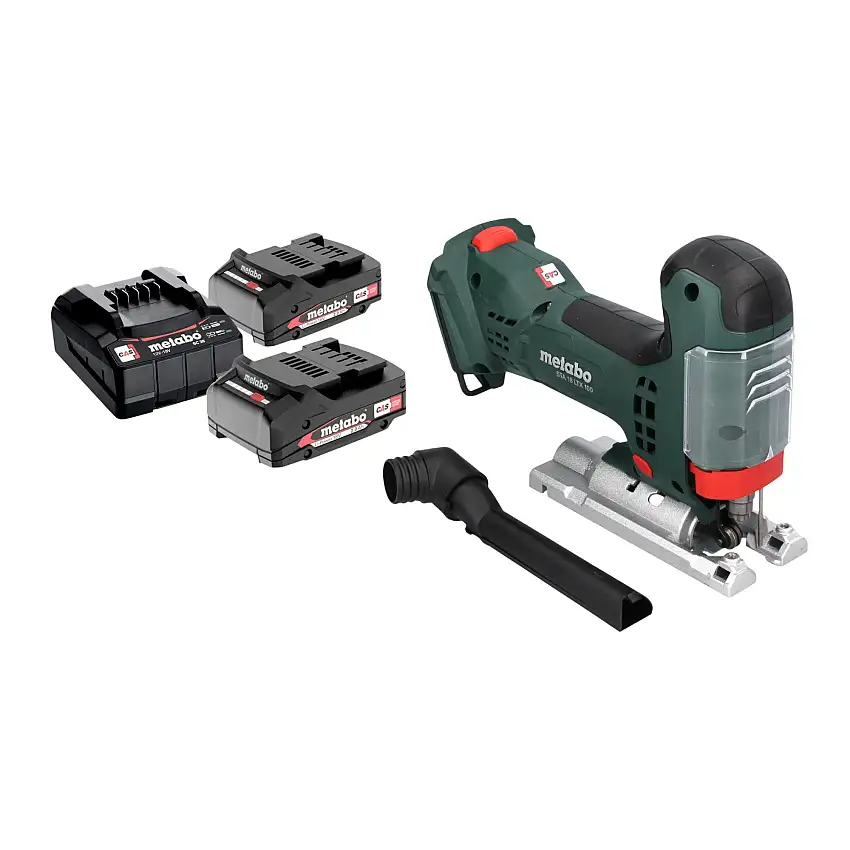 Metabo STA 18 LTX 100 Akku Stichsäge 18 V 100 mm Brushless + 2x Akku 2,0 Ah + Ladegerät