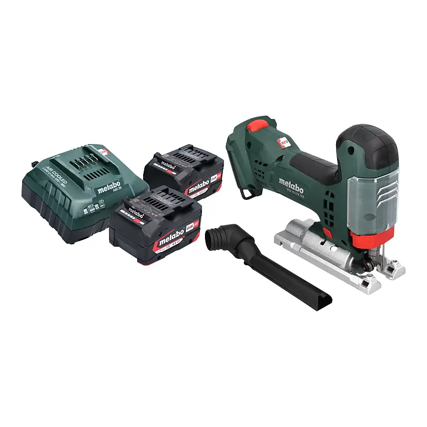 Metabo STA 18 LTX 100 Akku Stichsäge 18 V 100 mm Brushless + 2x Akku 4,0 Ah + Ladegerät