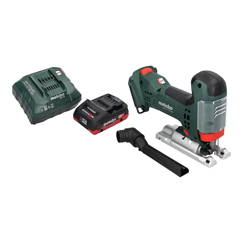 Metabo STA 18 LTX 100 Akku Stichsäge 18 V 100 mm Brushless + 1x LiHD Akku 4,0 Ah + Ladegerät