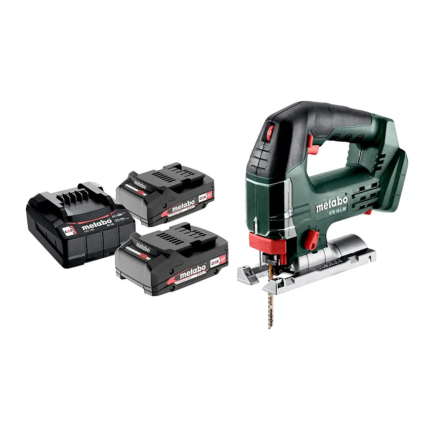 Metabo STB 18 L 90 Akku Stichsäge 18 V 90 mm + 2x Akku 2,0 Ah + Ladegerät